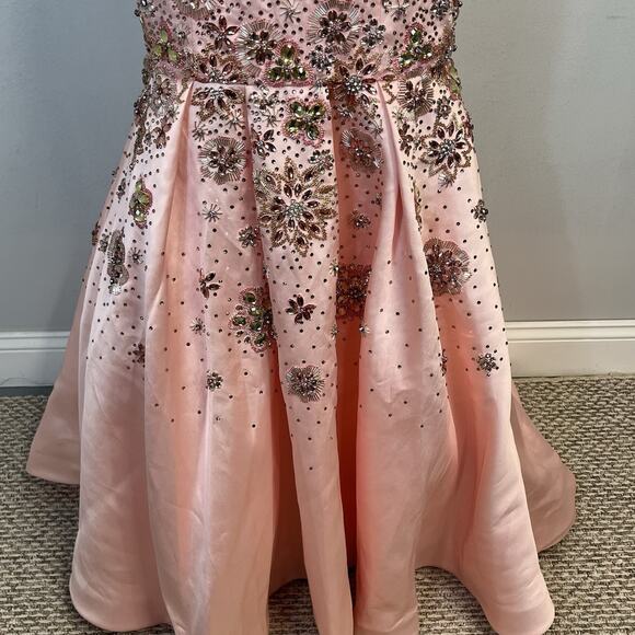 Rachel Allan Dress size 2 Pink Blue Wedding Cocktail Evening Prom Formal #7689 - Picture 13 of 16